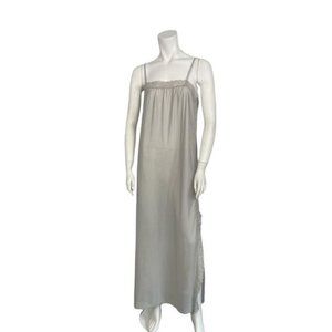 Vintage John?Warden For Molyclaire long grey nylon nightgown Sz medium